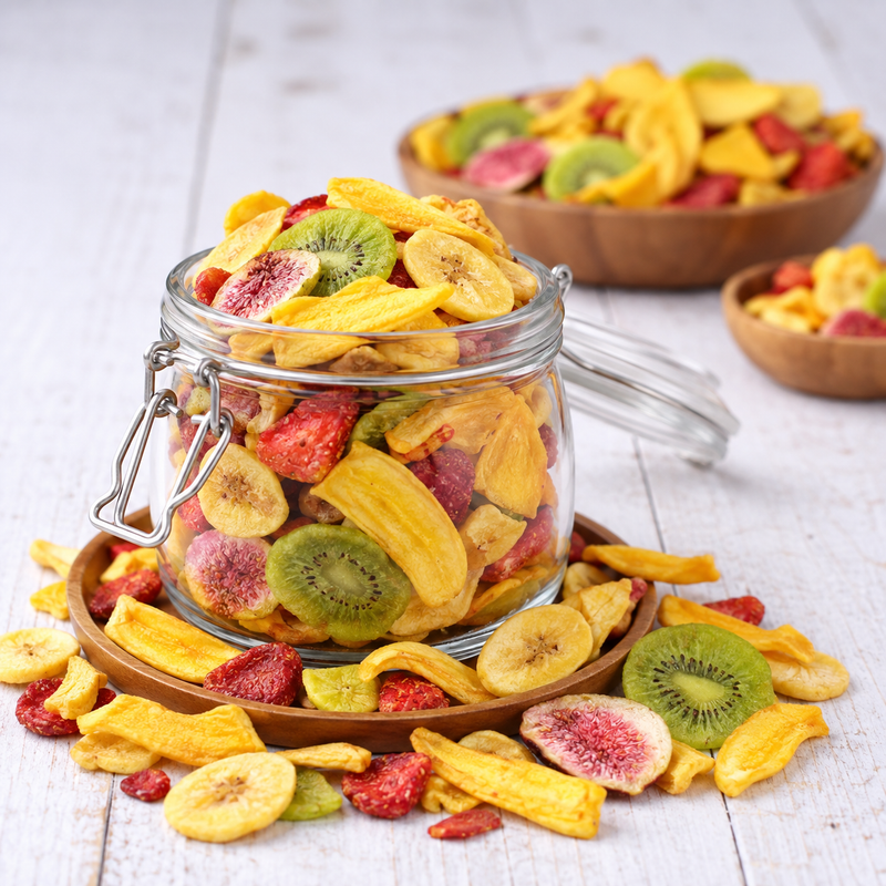 VACCUMFRIED MIXED FRUIT CHIPS